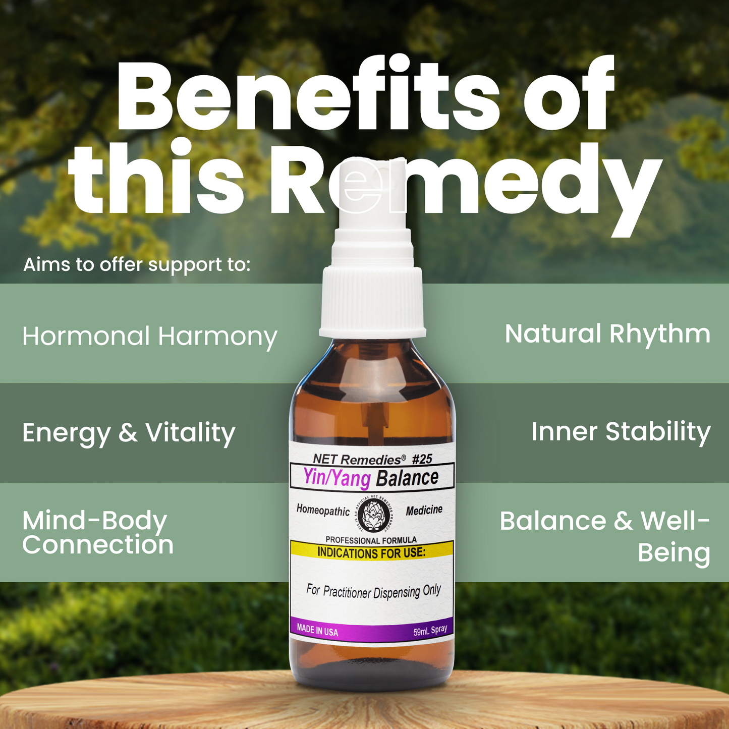 NET Remedies® #25 YIN/YANG Balance