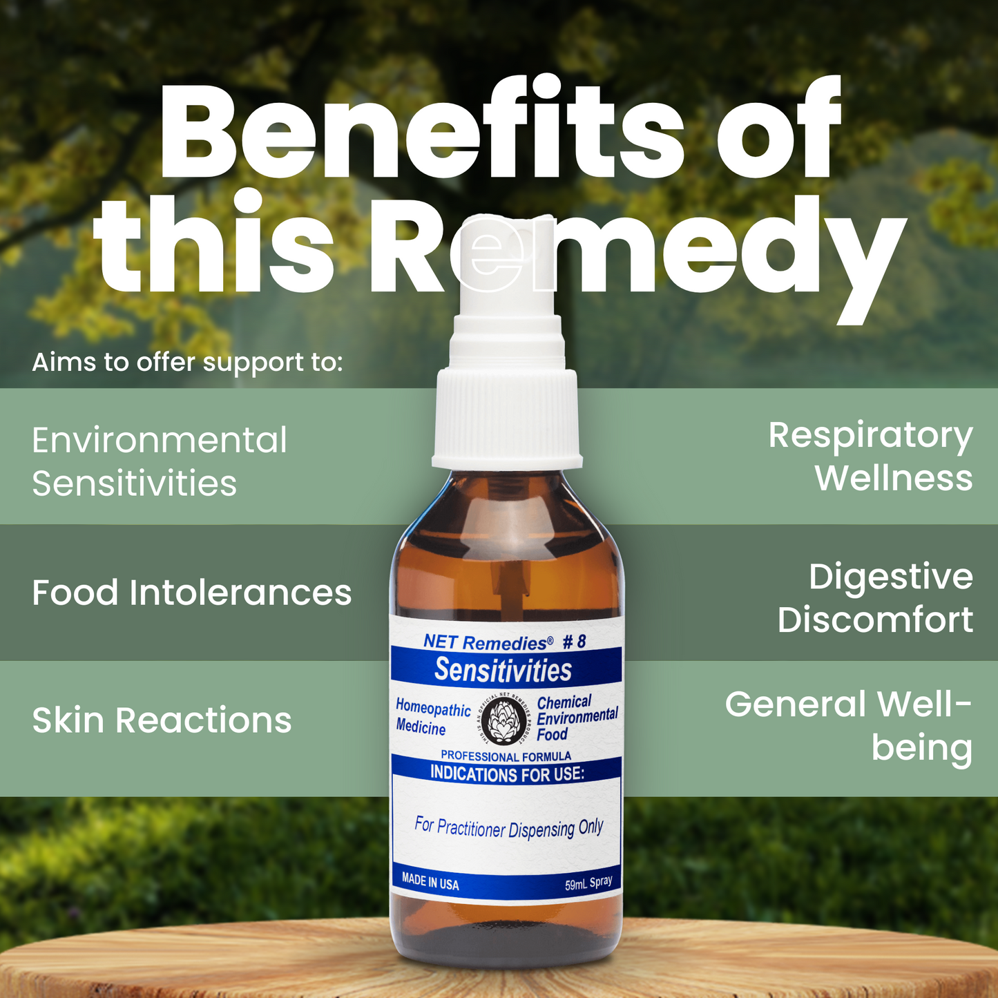 NET Remedies® #8 SENSITIVITIES
