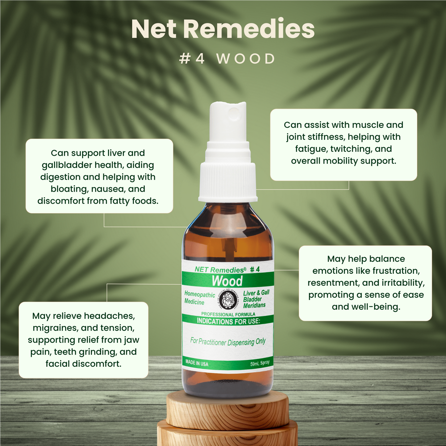 NET Remedies® #4 WOOD