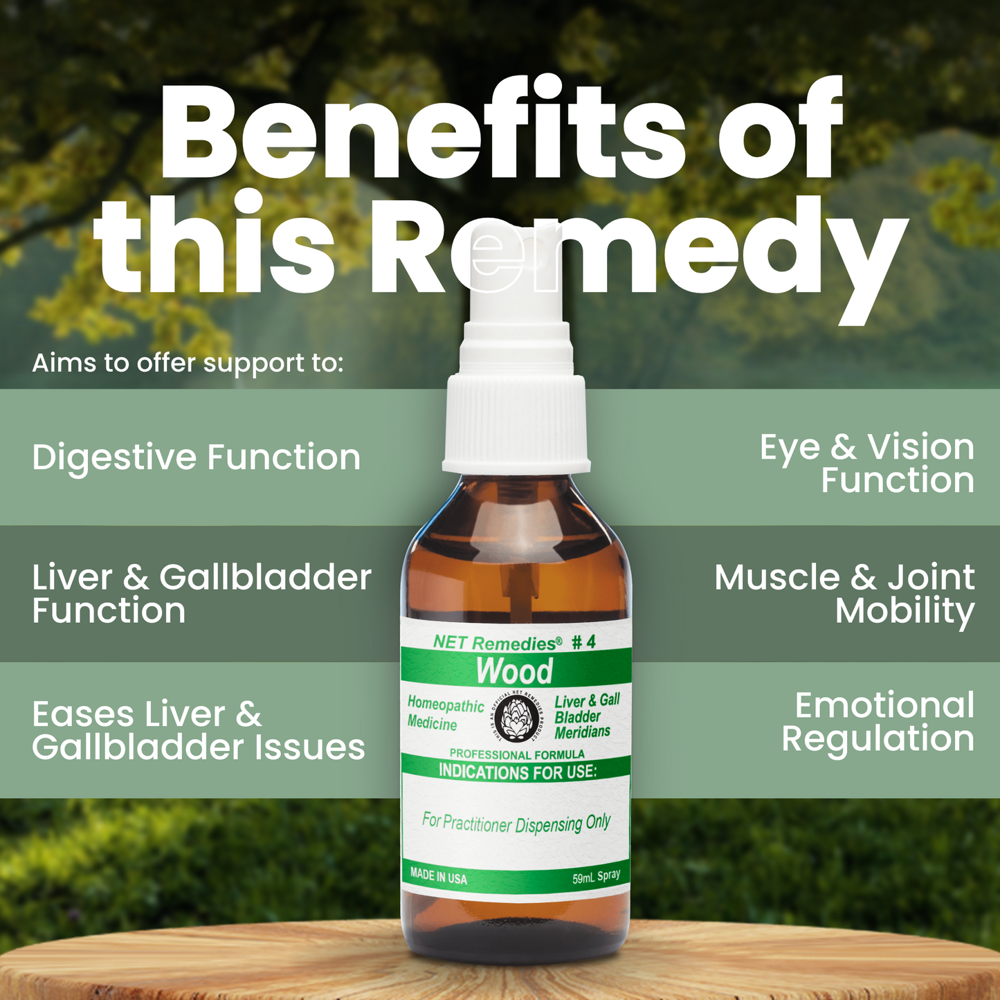 NET Remedies® #4 WOOD