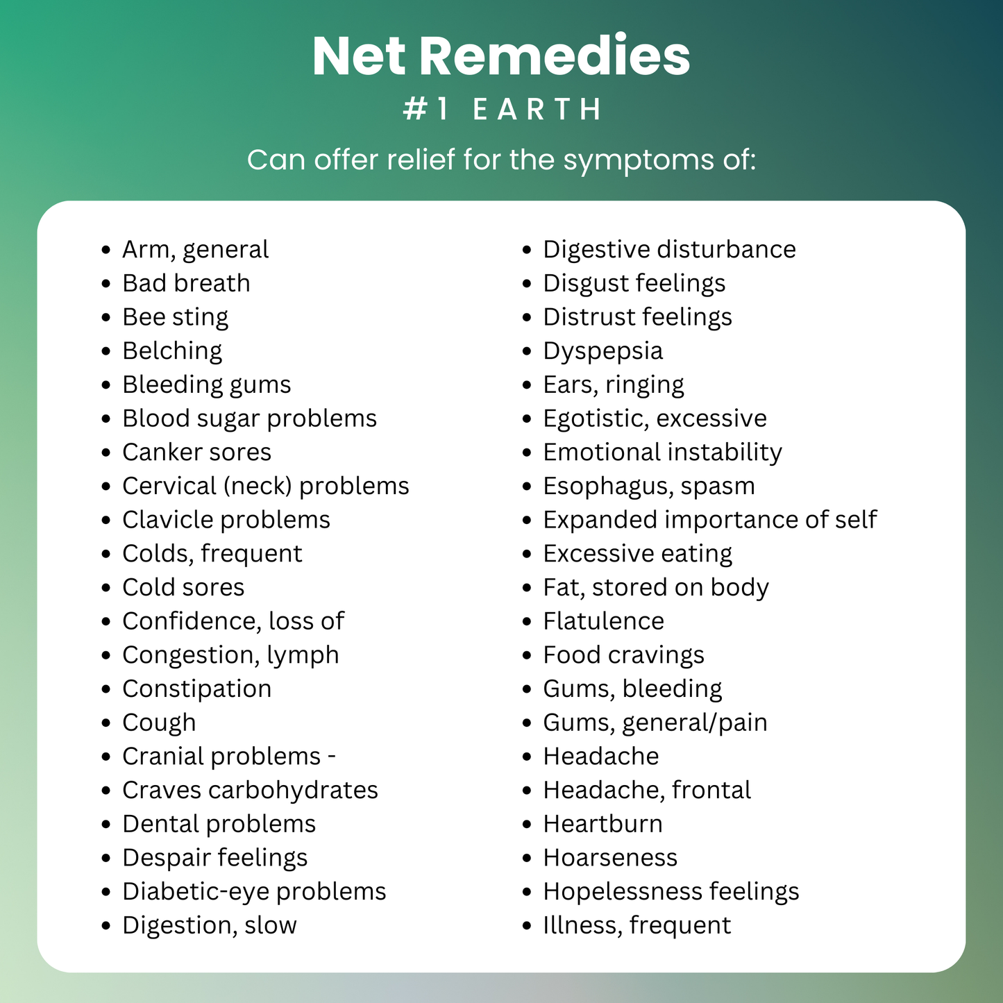 NET Remedies® #1 EARTH