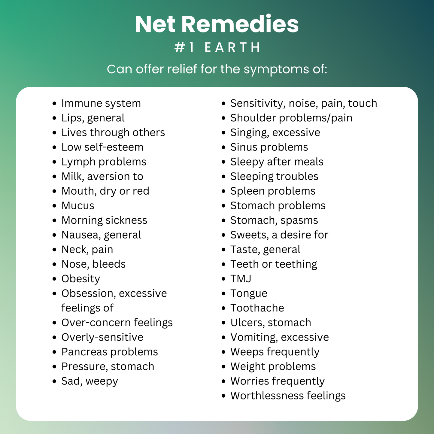 NET Remedies® #1 EARTH