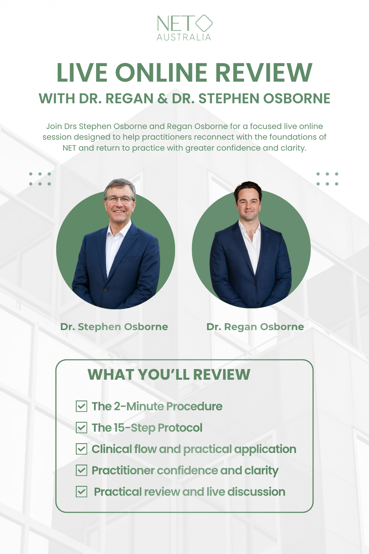 NET Refresh Review | Live Online Practitioner Refresher